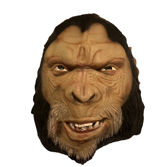 Vintage 2001 Fox Planet of the Apes Halloween Costume Mask Gorilla Prop - Picture 2 of 5